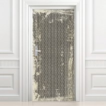 디자인수풀 현관문 시트 고급 베이지 우드목 시트지, 블랙 빈티지 스타일 BVDS 10