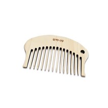 편백나무 통 원목 머리빗 02, 1개