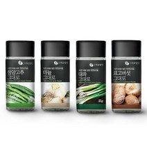 그대로말린 조미료 4종 선물세트 청양고추 22g + 마늘 40g + 대파 21g + 표고버섯 22g, 1세트