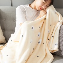 대창무역 눈내리는날 극세사 담요