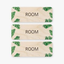 모두의팩토리 트로피컬 미니 직사각 도어사인 3p, 1 ROOM