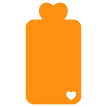 쿠 홈 인테리어 아크릴 메모판 MO71 걸이형, 오렌지