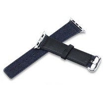 로모코 애플워치 3/4/5 리지드 데님 밴드 (38/40mm 호환 가능), 진청, 1개