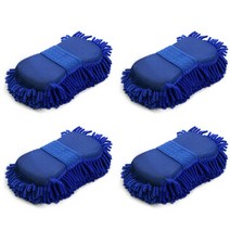 블럭마트 세차장갑 워시미트 블루, 4개입