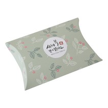 황씨네도시락 반달 상자 나뭇잎 카키 20p + 새해 복 스티커 원형캘리 20p, 혼합 색상, 1세트