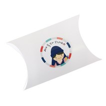 황씨네도시락 반달상자 화이트 20p + 새해복 한복소년 스티커 20p, 혼합 색상, 1세트