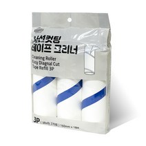 홈인더스트리 초강력 사선컷팅 테이프크리너 리필 3p, 1개