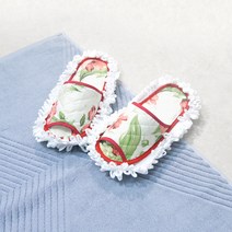 바이데코 탈부착 초극세사 실내화, 레드