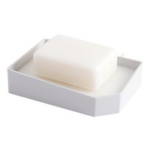 히키스 욕실 무타공 벽부착 인테리어 비누거치대 SOAP, 화이트, 1개