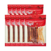 개빼로 콜라보 강아지 껌 6p 70g, 치킨 + 가죽껌 혼합맛, 10개