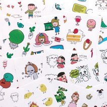 디자인매드 인쇄소 스티커 24종, NO1, 3개입