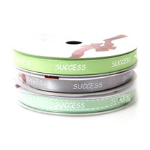 톡톡 팬시굿즈 SUCCESS 프린팅 포장리본 3p 세트, NO33, 13.5m