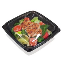 투고팩 오목 샐러드용기 뚜껑세트 대 1000ml SL-S800, 1개, 30세트