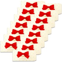 투영디자인 럭셔리 리본 돈봉투, 화이트, 15개입