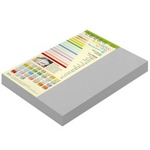 종이문화 두꺼운양면 카드지 레인보우카드 No.31 그레이, A4, 100매