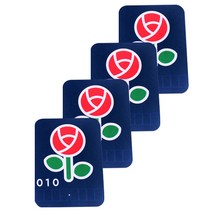 쁘띠팬시 주차번호판 DA7038, 장미, 4개입