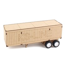 영공방 아메리칸 트레일러 풀백장난감 TM-566, 혼합 색상