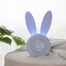 넥스원 러블리 래빗 무드등 탁상시계, 스카이블루