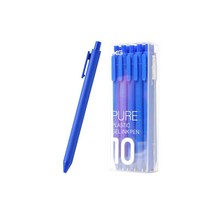 KACO PURE 컬러 소프트 젤펜 블랙심 0.5mm 10p, 블루, 1개