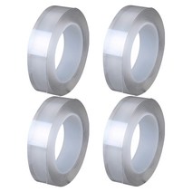 아리코 주방 매직 실리콘 접착스티커 재사용가능 1mm x 3cm x 1m, 투명, 4개입