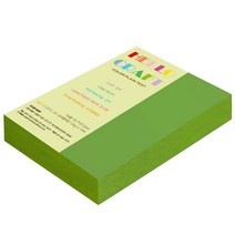 종이문화 양면색상지 뉴씨플레인 16절 No.35 연두색, 280매