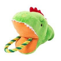 딩동펫 반려동물 터그 장난감 12cm x 24cm x 18cm, 공룡, 1개