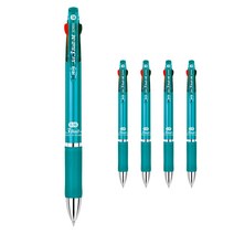 자바펜 제트3볼 M 멀티펜 0.38mm, 민트, 5개입