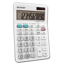 SHARP 데스크탑 계산기 EL-330WB, 혼합 색상