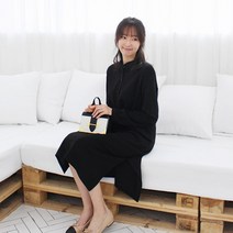 팡팡샵 T 긴 차이나단추 임산부 원피스