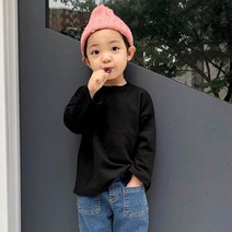 느엘 유아동 긴팔 데일리 티셔츠