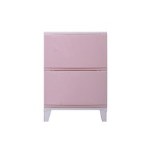 모던 에센셜 서랍장 2단, 핑크, 1개