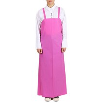 팀쿡 우레탄 H형 무광 방수 앞치마 L, 분홍, 2개