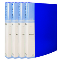 클리어화일 인덱스 A4 40매, 청색, 4개