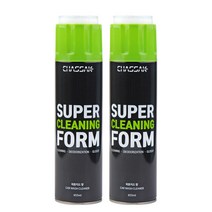 차싹 슈퍼클리닝폼 실내세차 세정제, 655ml, 2개