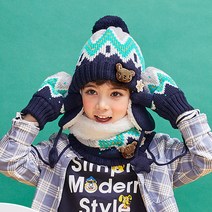 비단길 에버 모자 + 워머 + 장갑 세트