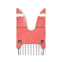 복주머니형 보자기 동물비닐백봉투, C 핑크고래, 50개