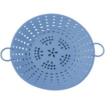키친팩토리 파스텔 실리콘 찜기 5발 1단 다크블루, 25cm, 1개