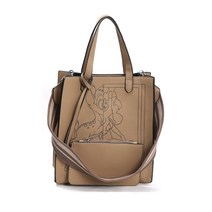 프롬헤븐 여성용 디얼 밤비무늬 토트 숄더백 H344 + 큰 파우치 + 작은 파우치