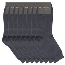 코지라벨 남성용 중목 심플 라인 정장 양말 C 8족 세트