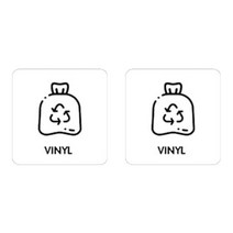 니즈웰 포맥스 픽토그램 안내 표지판, 4-20(재활용 비닐), 2개