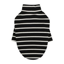 퍼피엔젤 Saint Angels 하이넥 긴소매 반려 동물 티셔츠 PA-TS699, 999 BLACK