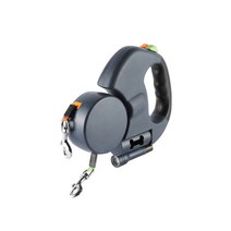 파스텔독 강아지 다기능 자동 더블 리드줄, 혼합색상