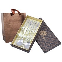 현진 로망스 칼라샤틴 수저 2세트 + 케이스 랜덤발송 + 쇼핑백 세트, 1세트, 숟가락 2p + 젓가락 2p + 케이스 + 쇼핑백