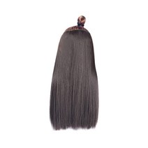 스트레이트 붙임머리 60cm 190g, 네추럴블랙, 1개