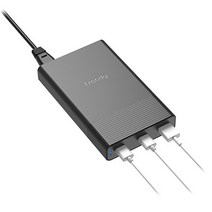 프리디 65W PD 3포트 멀티 충전 어댑터 EA1708, 블랙, 1개