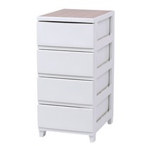 프랑코 레일 서랍장 4단 42, 화이트