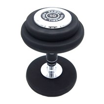 파워헬스 pvc아령 BLACK, 10kg, 1개