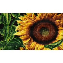 조이십자수 11카운트 십자수 프린트 패키지 세트 100802 sunflower, 1세트, 혼합색상