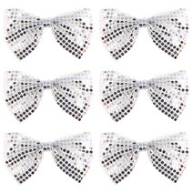 리빙다 나비 넥타이 중, 실버, 6개