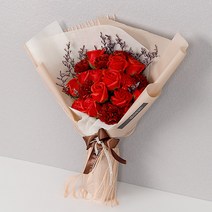 조화 클래식 카네이션 꽃다발, 레드믹스